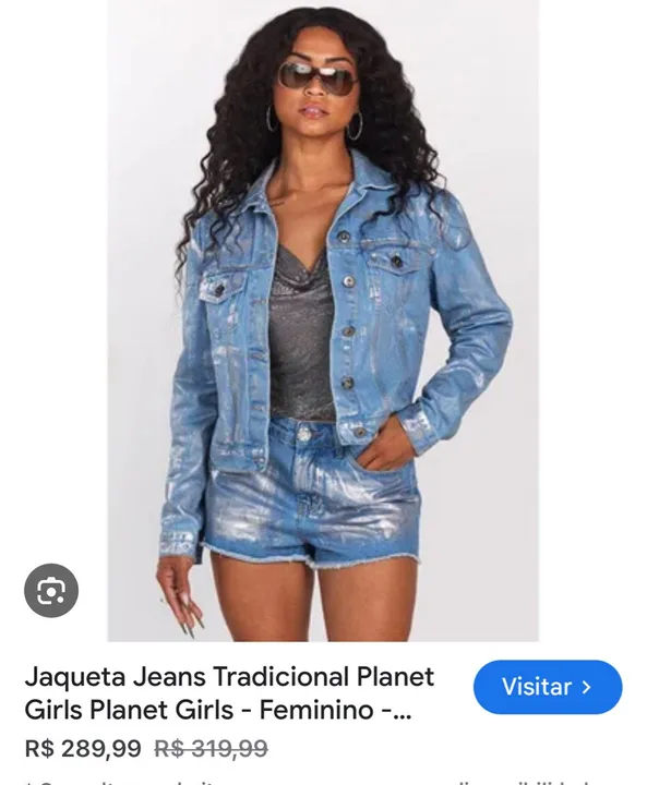 Jaqueta jeans planet girl