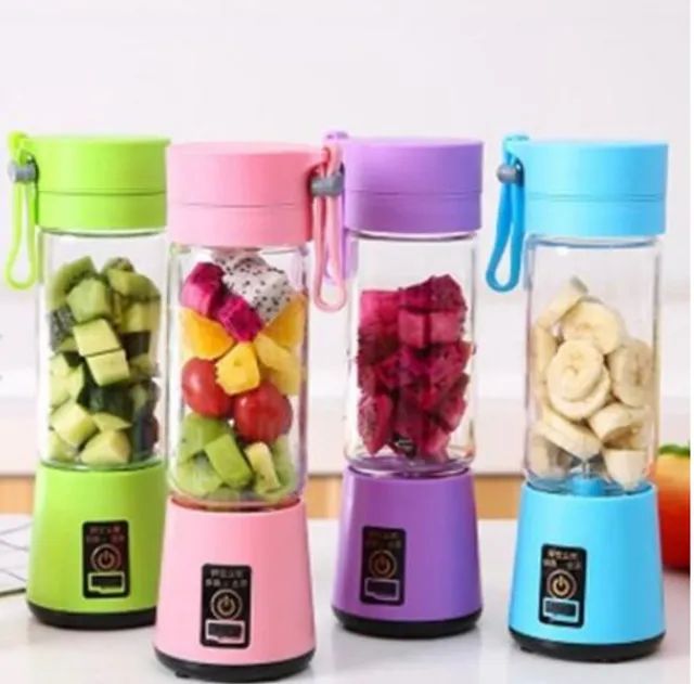 Mini Liquidificador Portátil com 6 Lâminas Shake Take Juice Cup Recarregável USB z109 