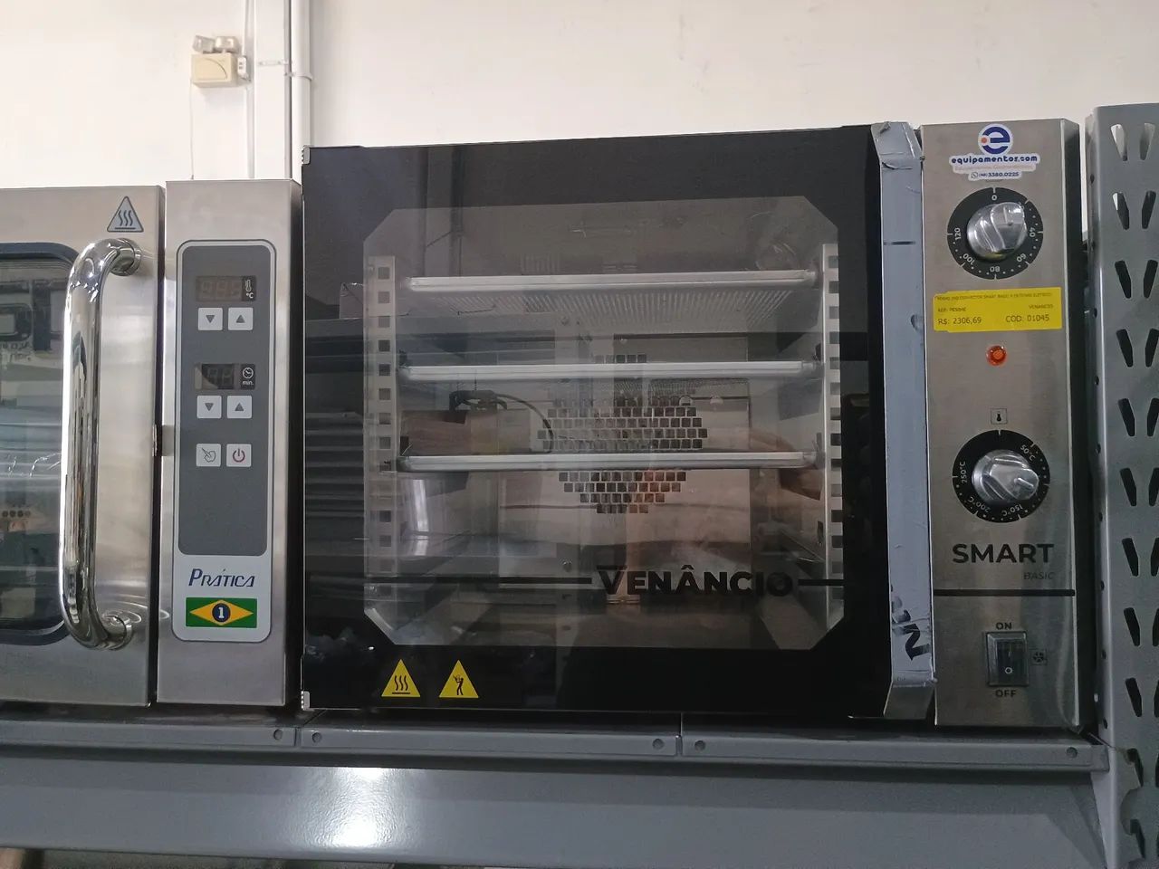 Forno turbo elétrico 4 esteiras 