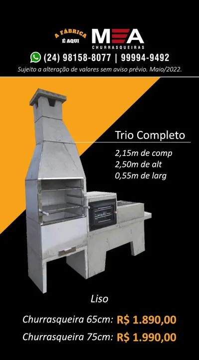 Trio liso pré moldado M&A