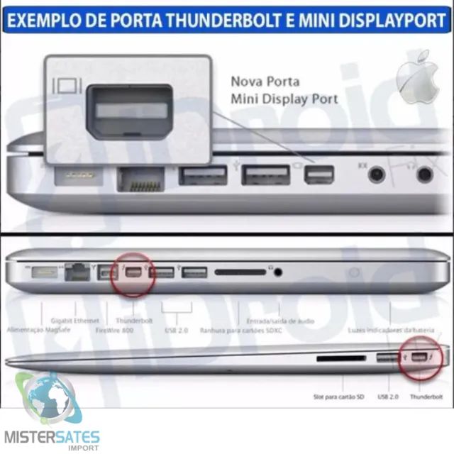 Cabo Mini Displayport X Hdmi Apple Macbook Imac Apple Mac - COD 97 - Foto 4