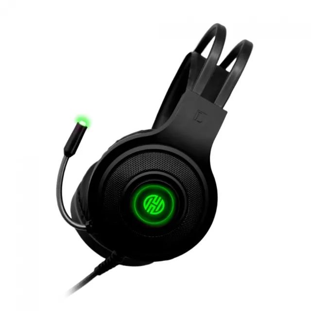 Headset Gamer Iluminação Led Usb Hoopeson Verde - F-101-VD - Foto 3