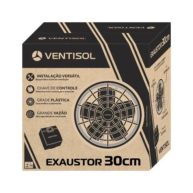 Ventilador exaustor axial- comercial parede alta vazão marca ventisol - Foto 5