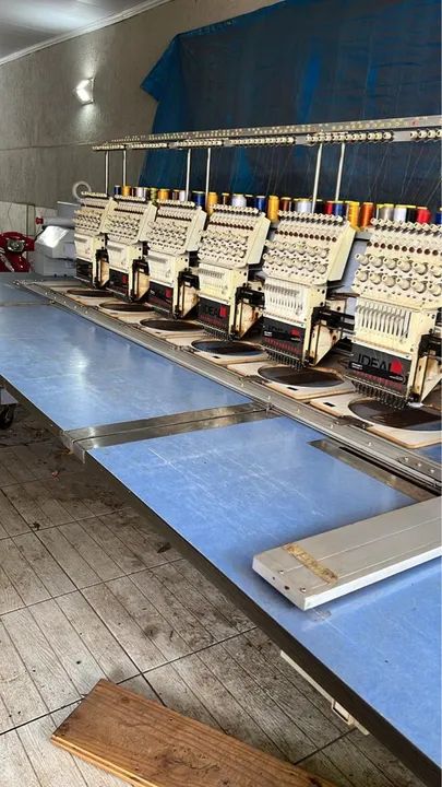 MAQUINA DE BORDADO 6 CABEÇAS 12 LINHAS SEGUNDA LINHA BARUDAN - Foto 2