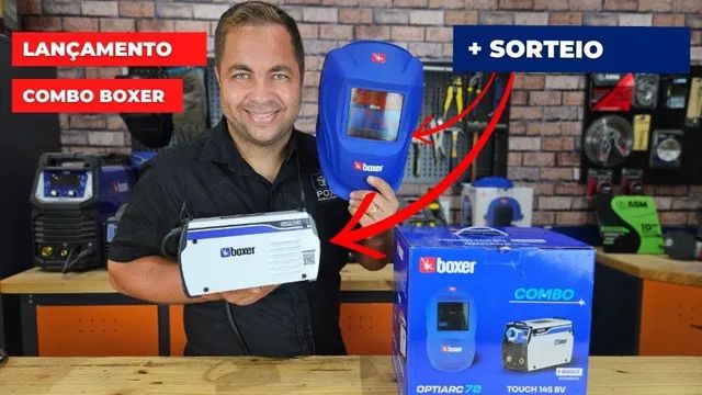 Kit Maquina Solda Touch 145 Bv 140a 220v + Mascara Optiarc - Parcelado em até 10 vezes - Foto 5