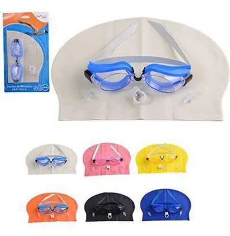 Kit Natacão C/ Oculos Touca Protetor De Ouvido E Nasal Wx434