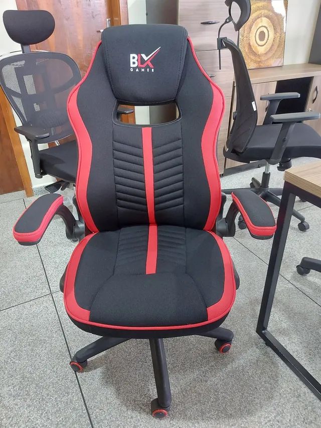 Cadeira Presidente  - Cadeira Gamer BLX 6001G - Preta/vermelha