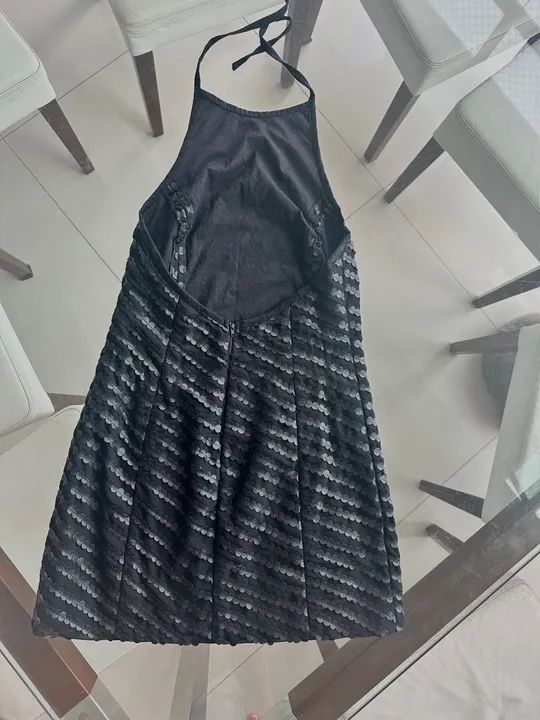 Vestido preto de Couro Legítimo  - Foto 4