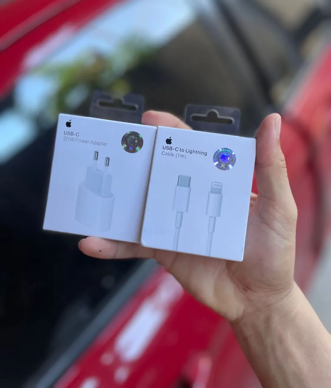 Carregador USB-C 20W Apple e Cabo Lightning 1m