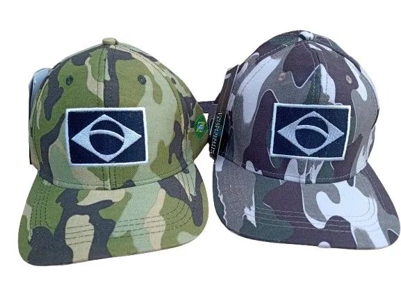2 Bonés Camuflado Bandeira do Brasil - Foto 4