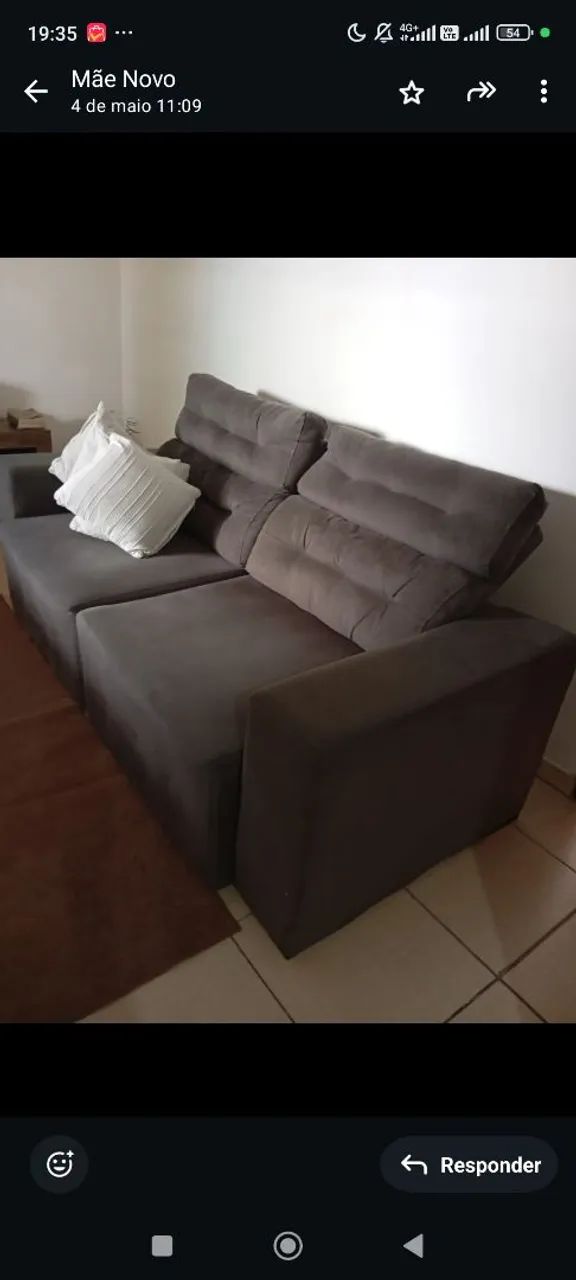 Sofá reclinável seminovo - Foto 4