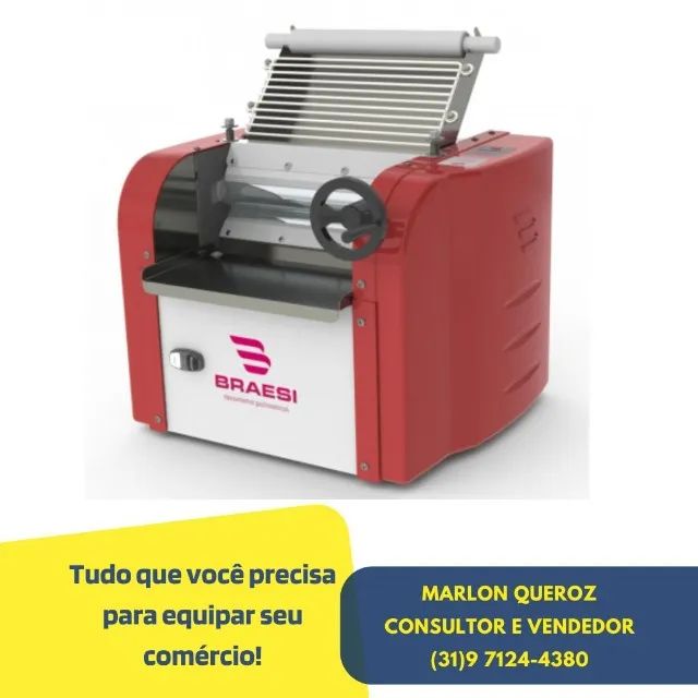 Cilindro de Massas Braesi 30CM Bivolt
