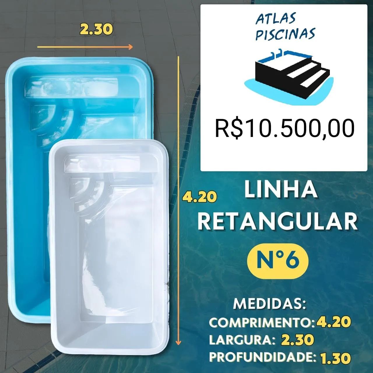 Atlas piscinas direito da fábrica  - Foto 5
