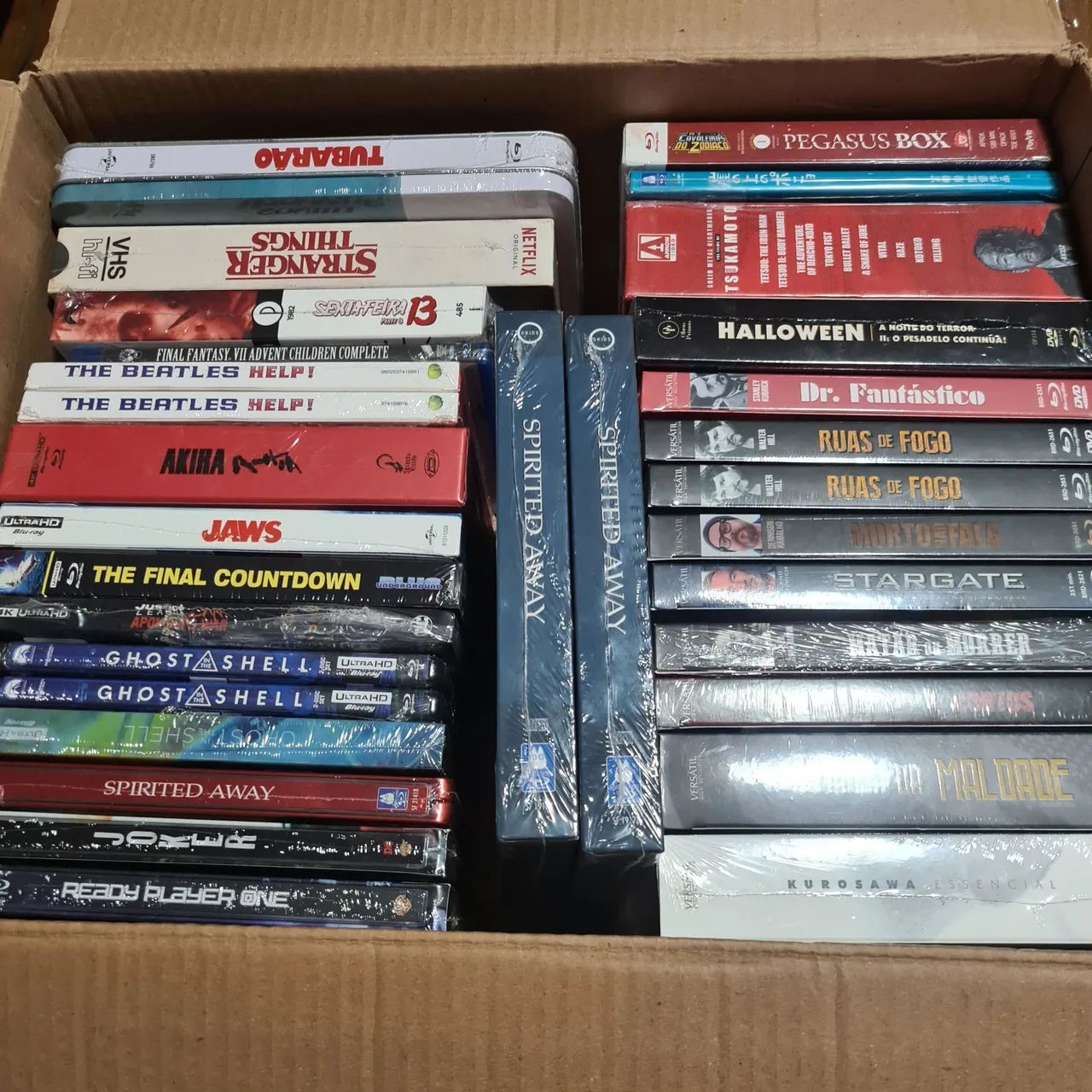 Coleção blu-ray lacrado versátil home video - obras prima do cinema 4k e dvd