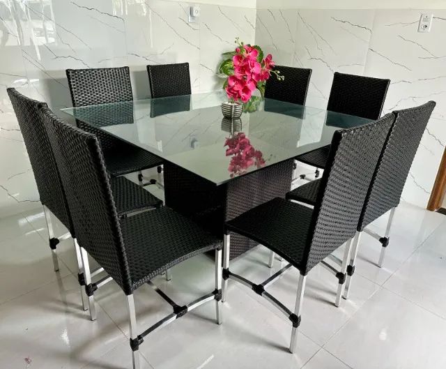 Mesa Dubai com 8 Cadeira. Oferta Imperdível!!!