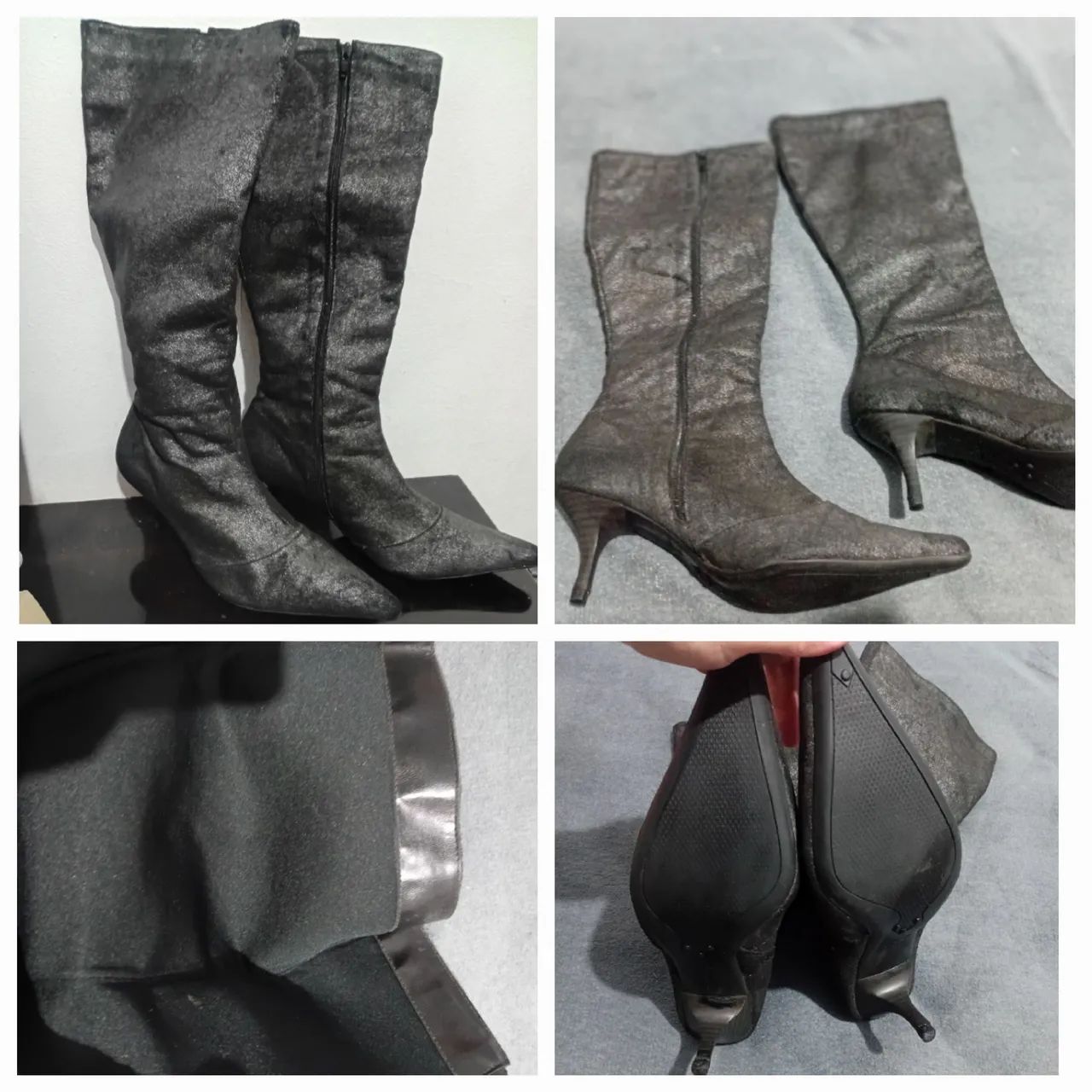Bota com um leve brilho semi nova !