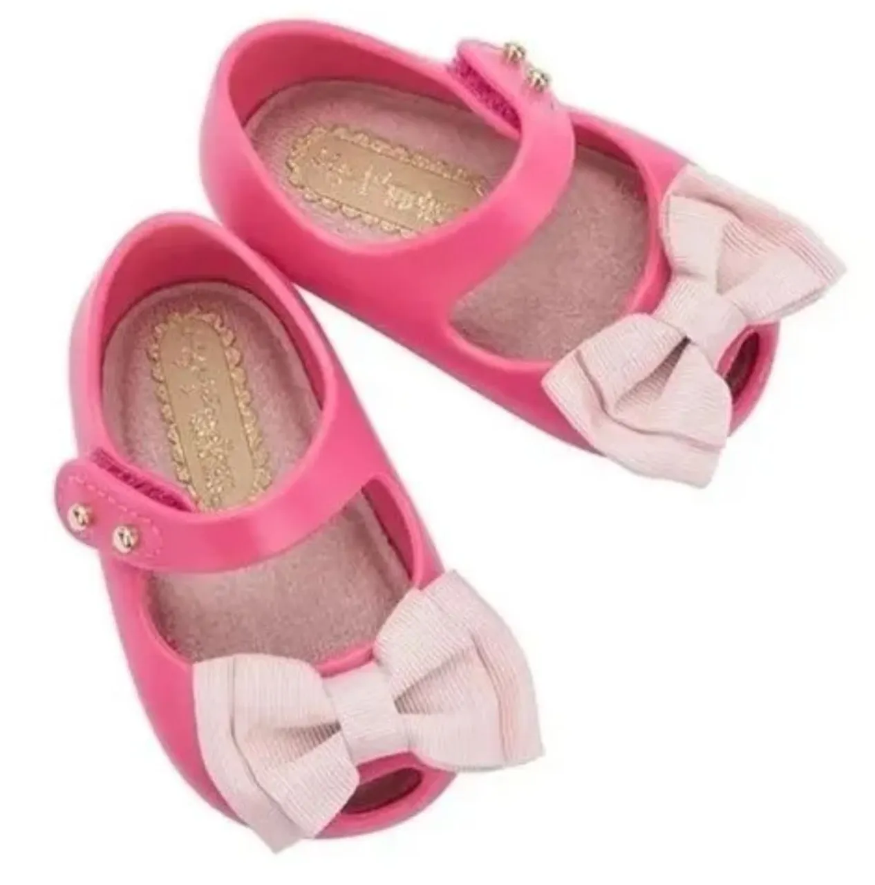Sapatilha Melissa Infantil Rosa com Laço