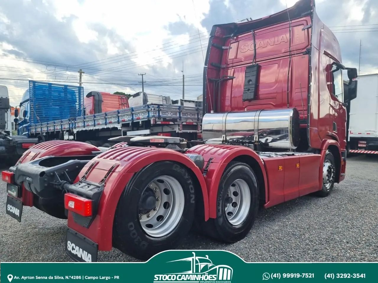 Scania R450, ano 2021, 6x2, cambio automático, impecavel - Foto 8