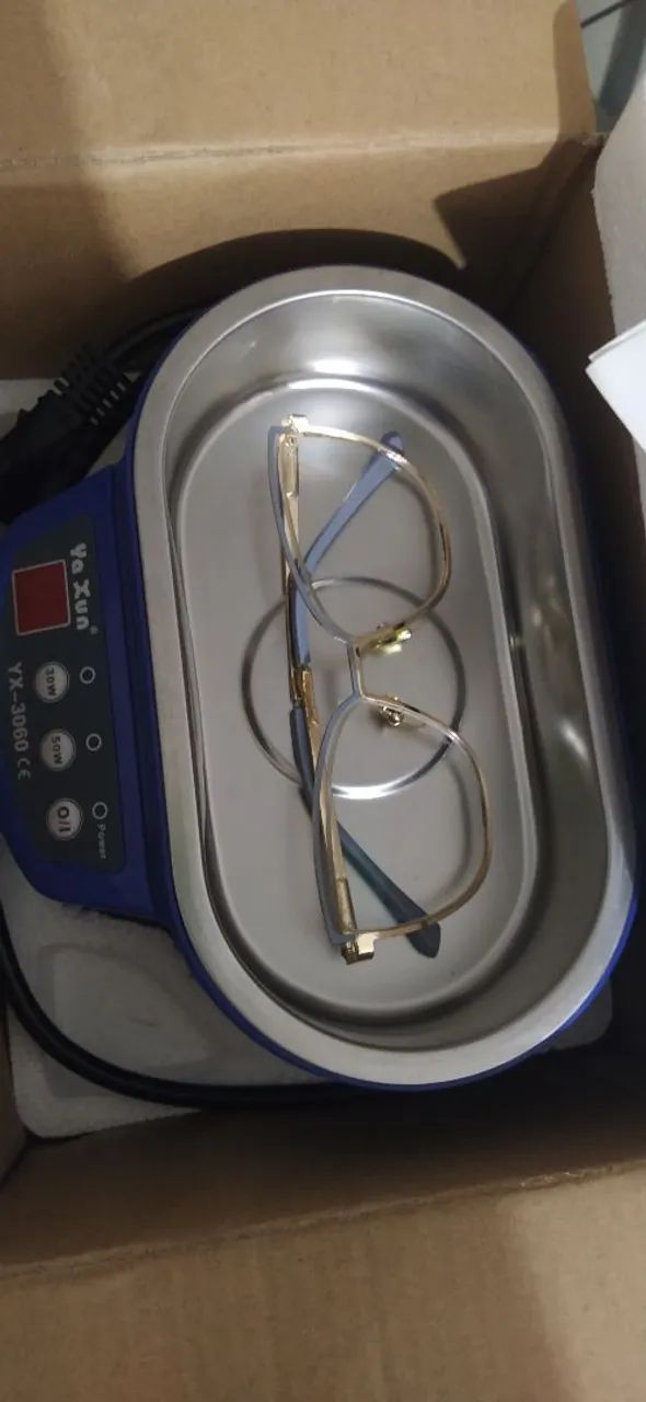 Ultrasonic Cleaner para desoxidação de placas de celulares,relógios, óculos 110v Nova<br><br> - Foto 6