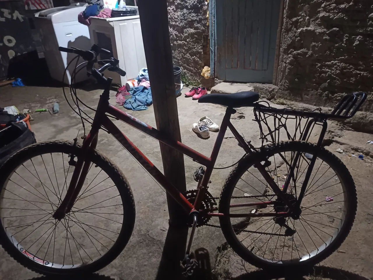Bicicleta com bagageiro