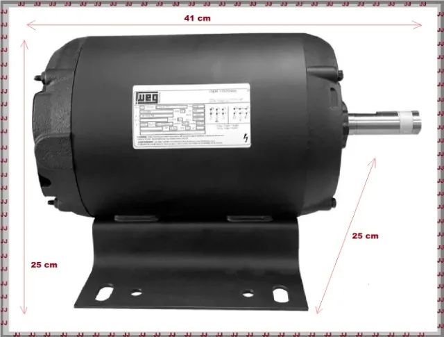 Motor elétrico trifásico alta rotação 5 cv 2 pólos Weg 