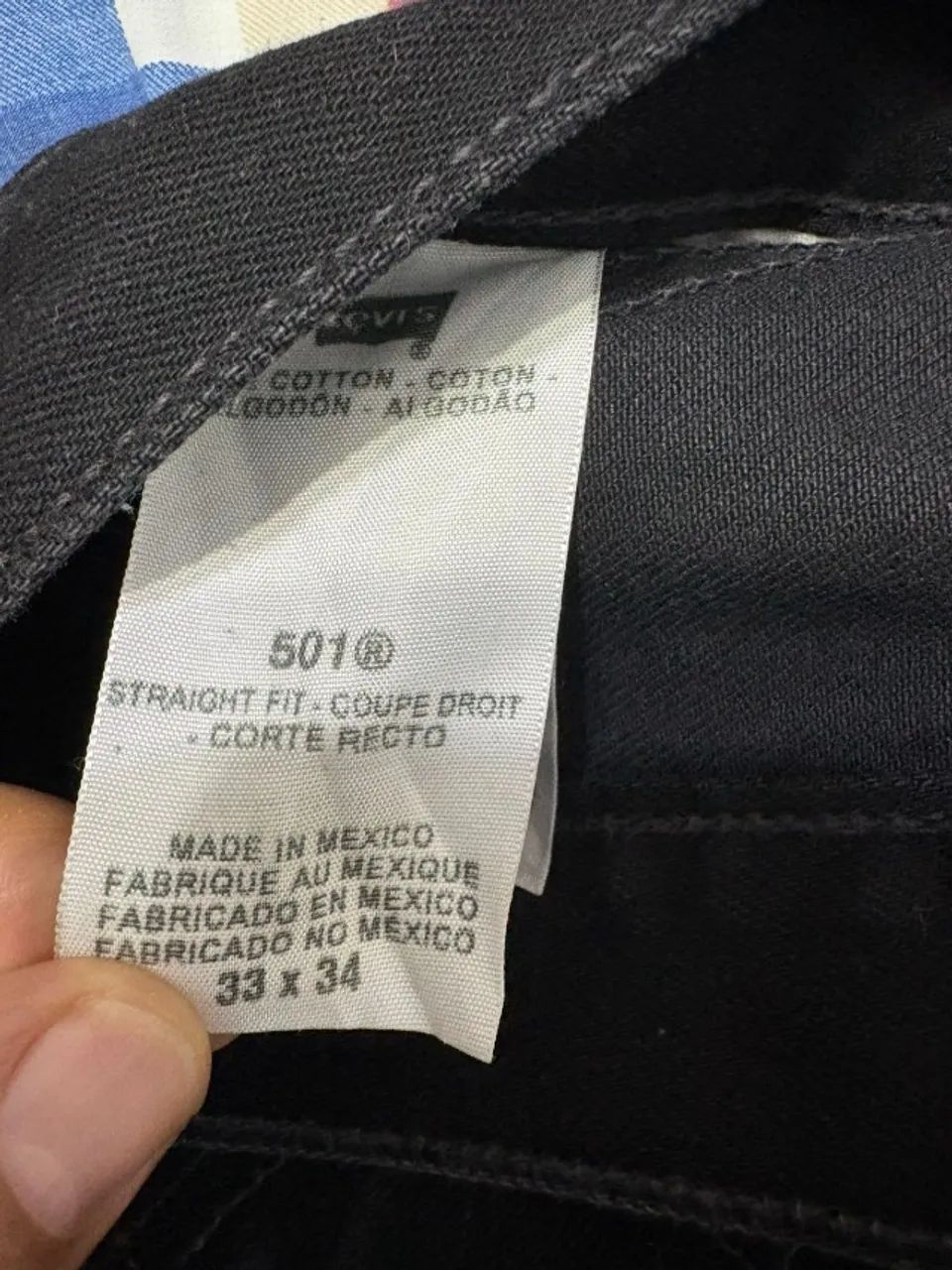 Calça Jeans Levi's® 501® Original Preta - Foto 3