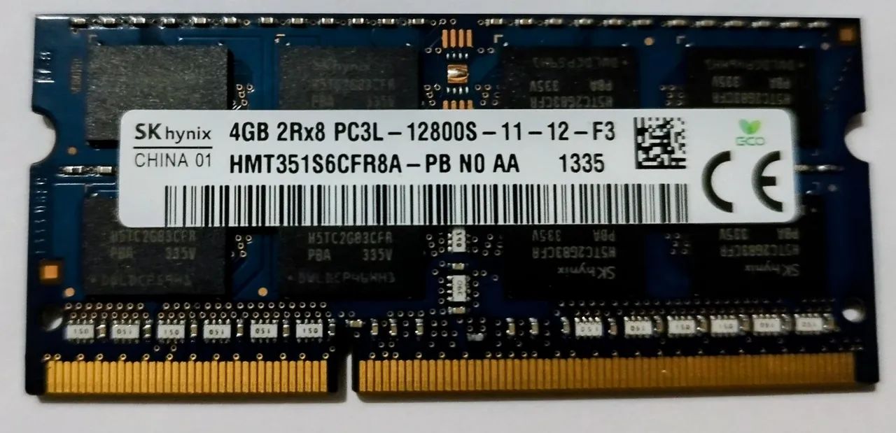Memória RAM SK Hynix DDR3L de 4GB Notebook (Usada)