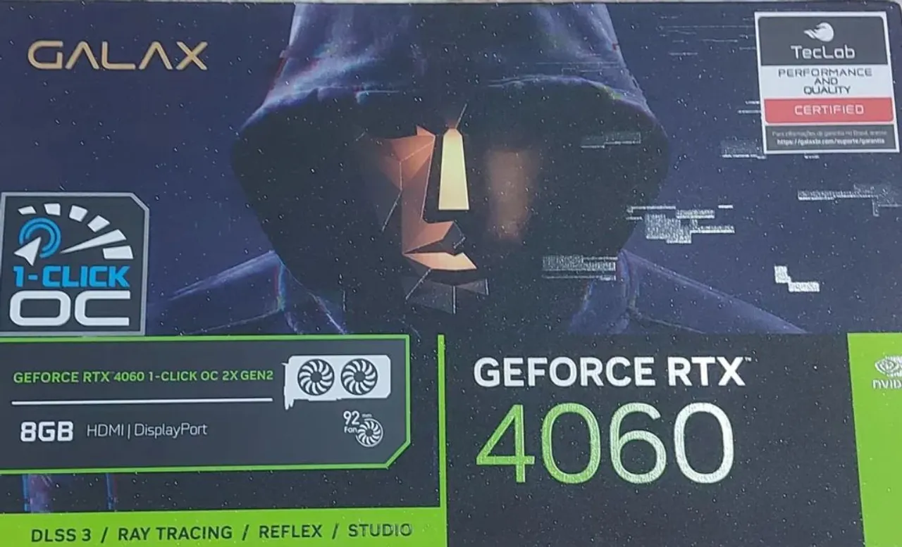 Placa de Vídeo rtx 4060 Galaxy