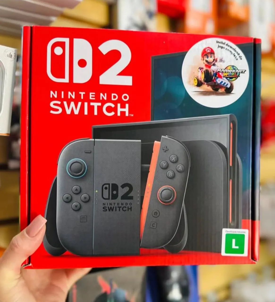 Nintendo Switch com Mario Kart 8 Deluxe