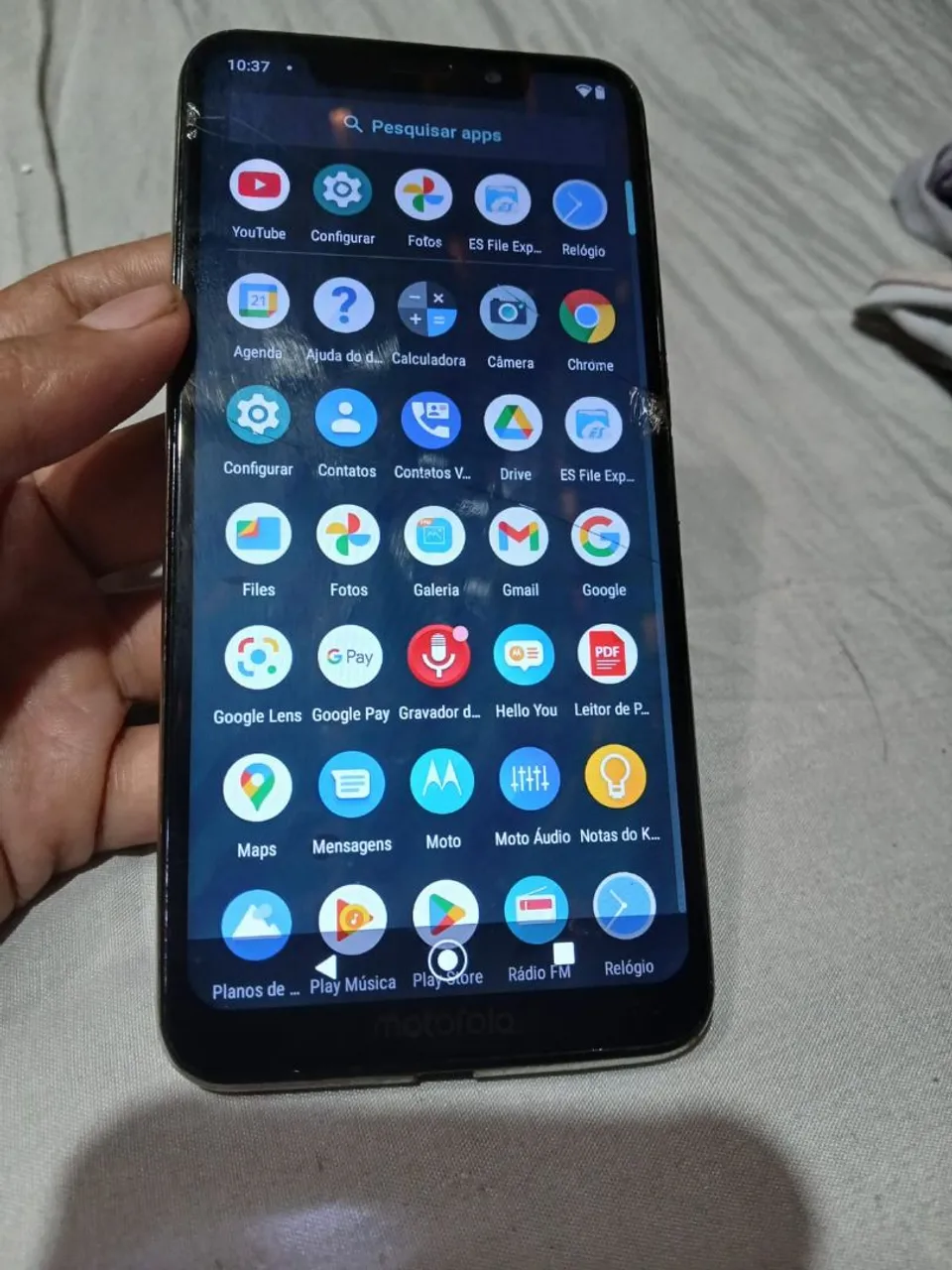 Motorola one retirada de peça. *Leia*