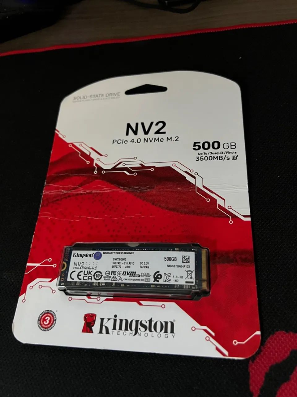 SSD Kingston NV2 500GB PCIe 4.0 NVMe M.2