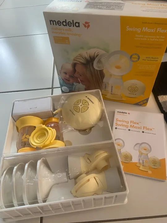Bomba Dupla Extratora de Leite Elétrica Medela Swing