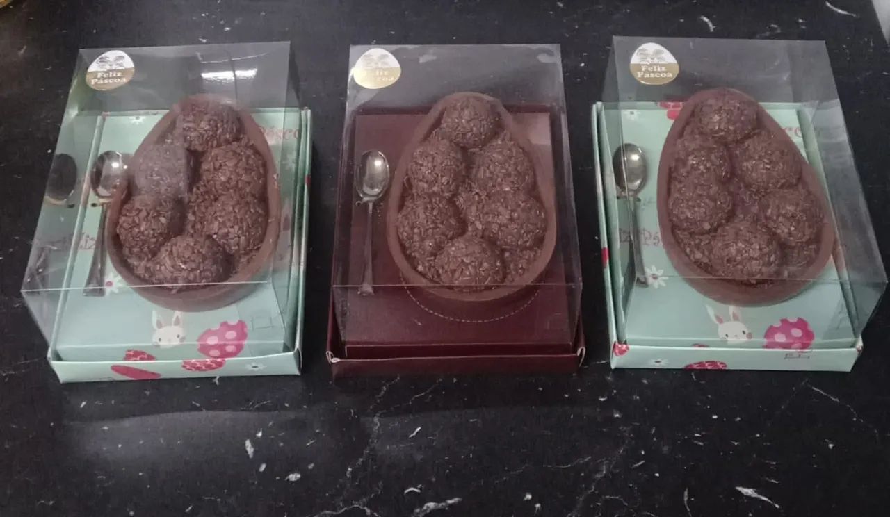 Ovos de Páscoa com Chocolates Sortidos - Ideal para Presentear! - Foto 5
