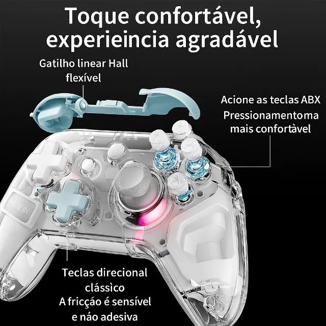 [New] Aolion Hall Effect RGB Wireless Controller with Dock AL-K10 Orange64313242519171122