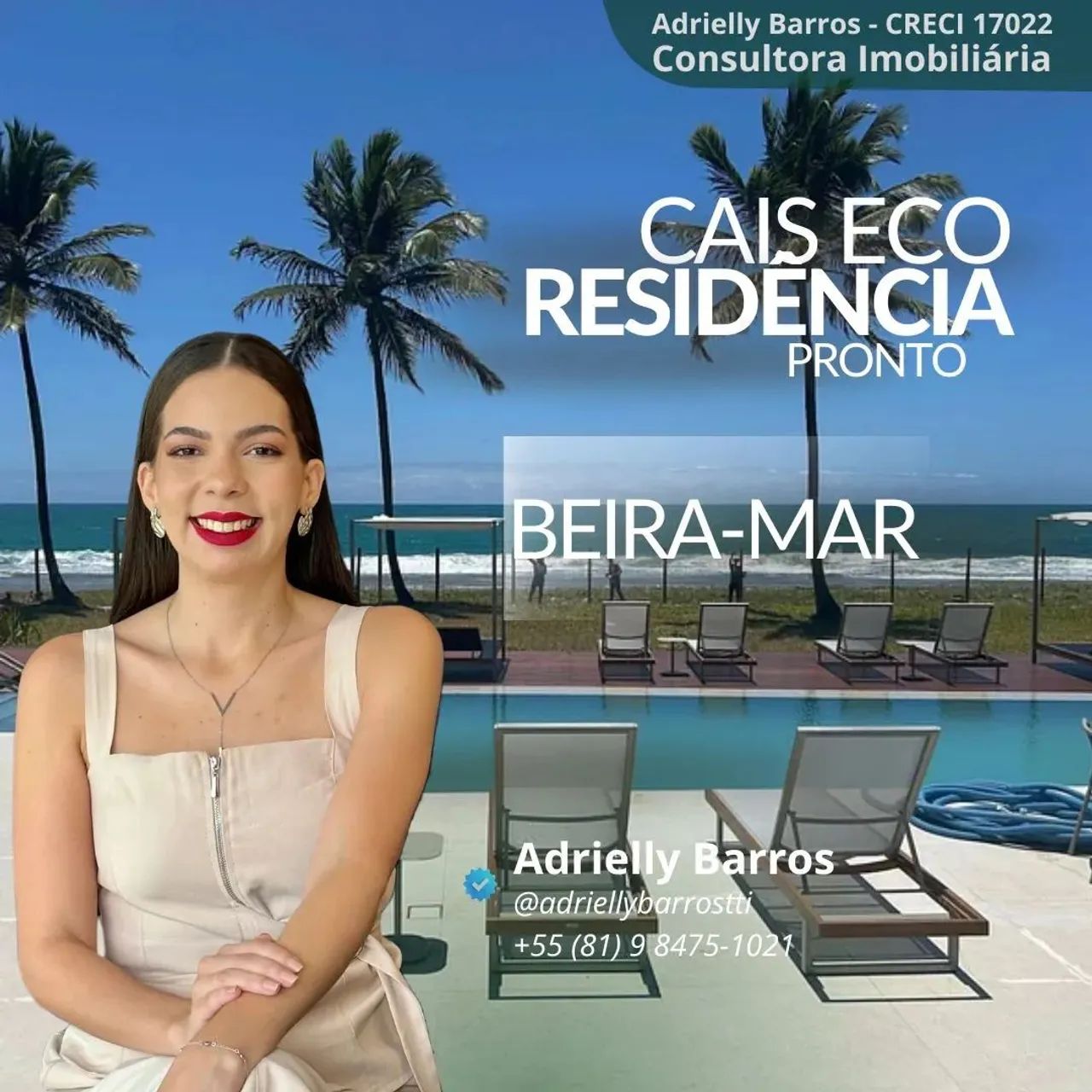 Flat em Porto de Galinhas | Beira-mar na Praia de Muro Alto Últimas unidades | DUE