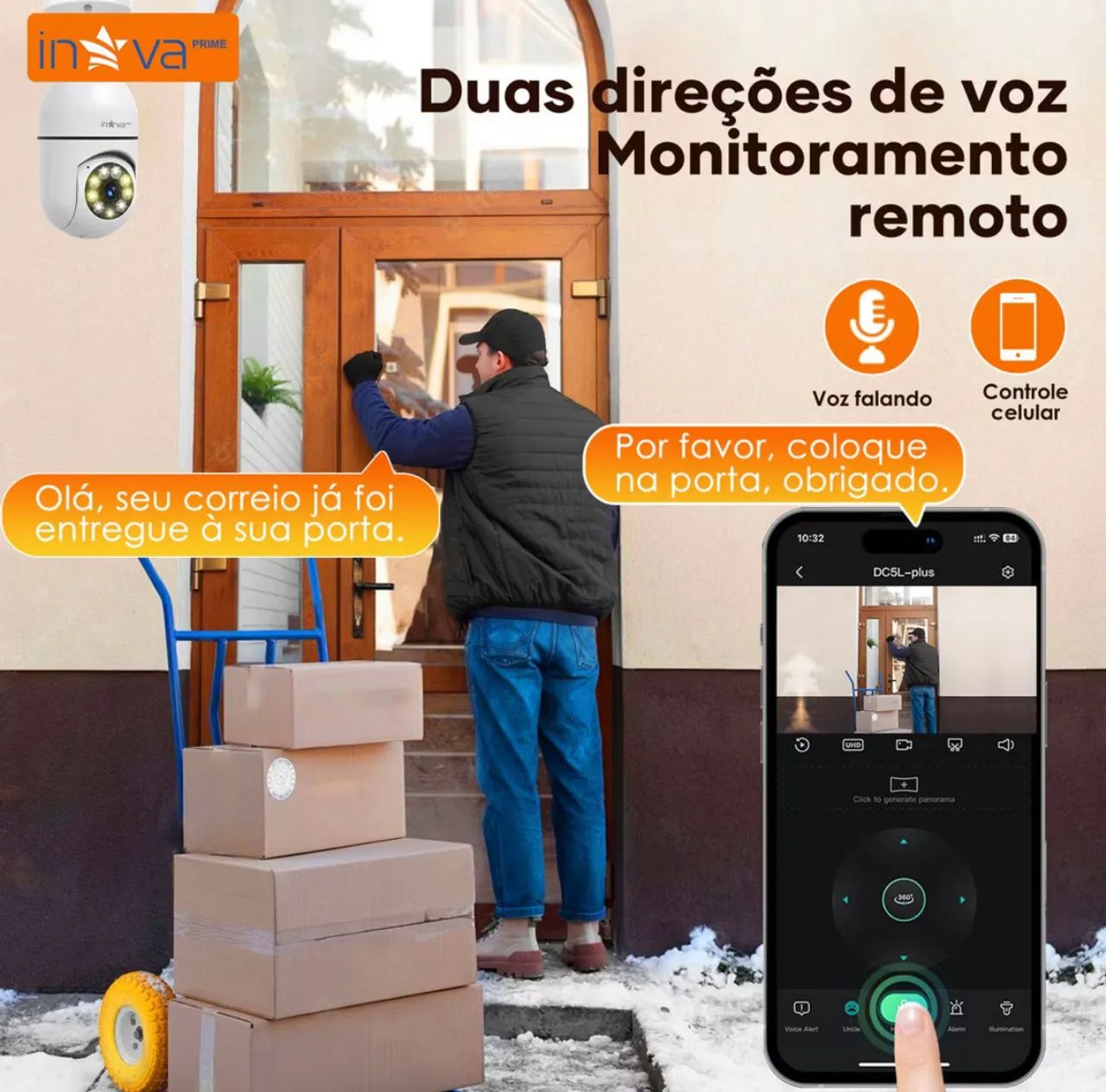Câmera de Segurança Inteligente Wi-Fi KV-20158 - Foto 5
