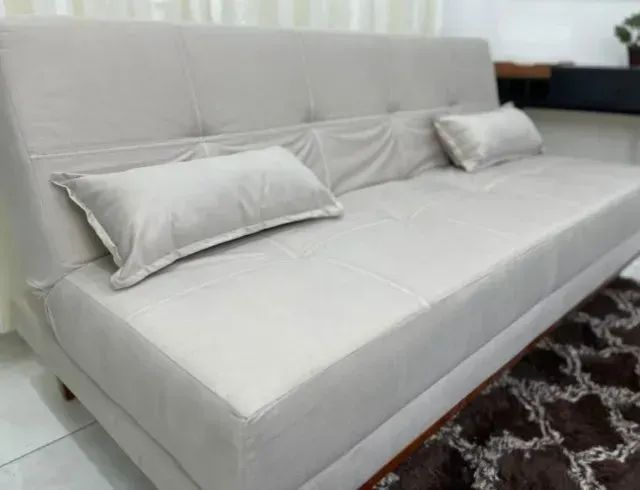 Sofá cama madri veludo produto novo - Foto 3