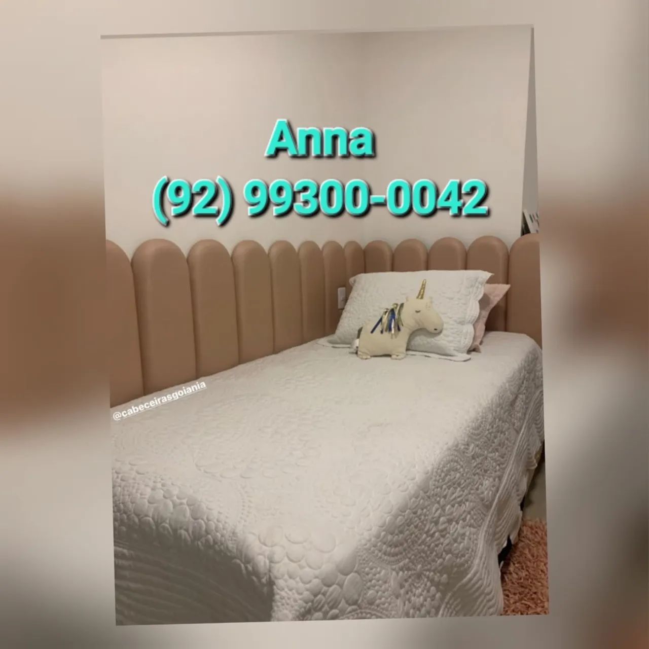 Cabeceira de Cama Estofada Elegante - Foto 3