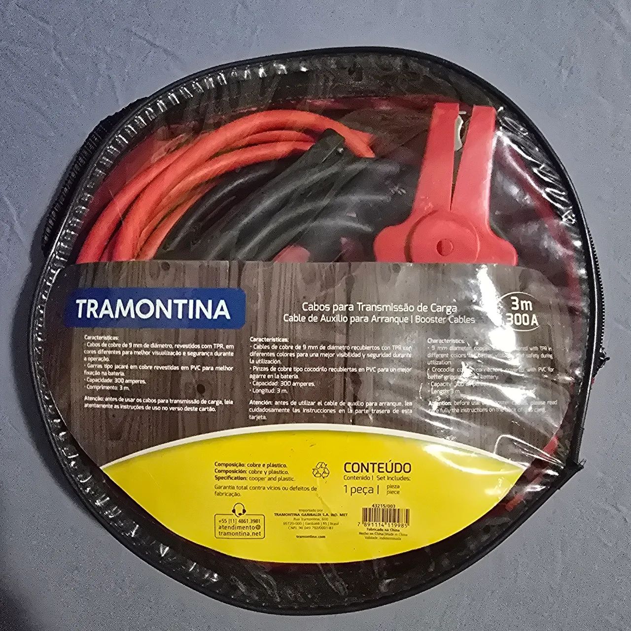 Cabo de Bateria 3 metros e 300A