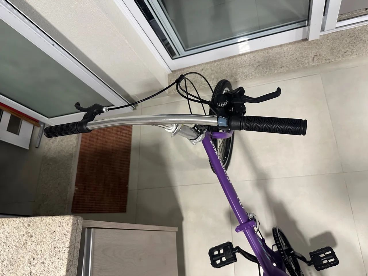 Bicicleta Dobrável Roxa Nu com Marcha - Foto 2