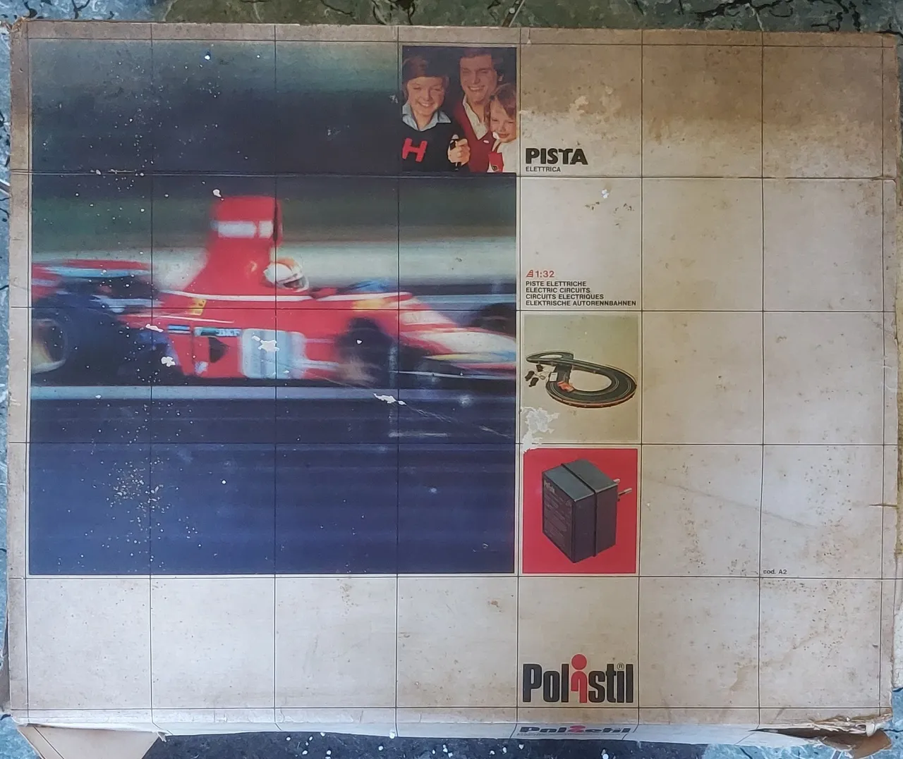 Pista de corrida elétrica Polistil A1:32