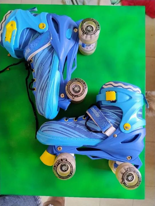 Patins quad azul adulto 