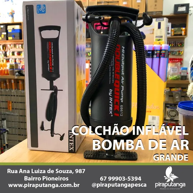 Bomba de Ar Manual Colchão Inflável