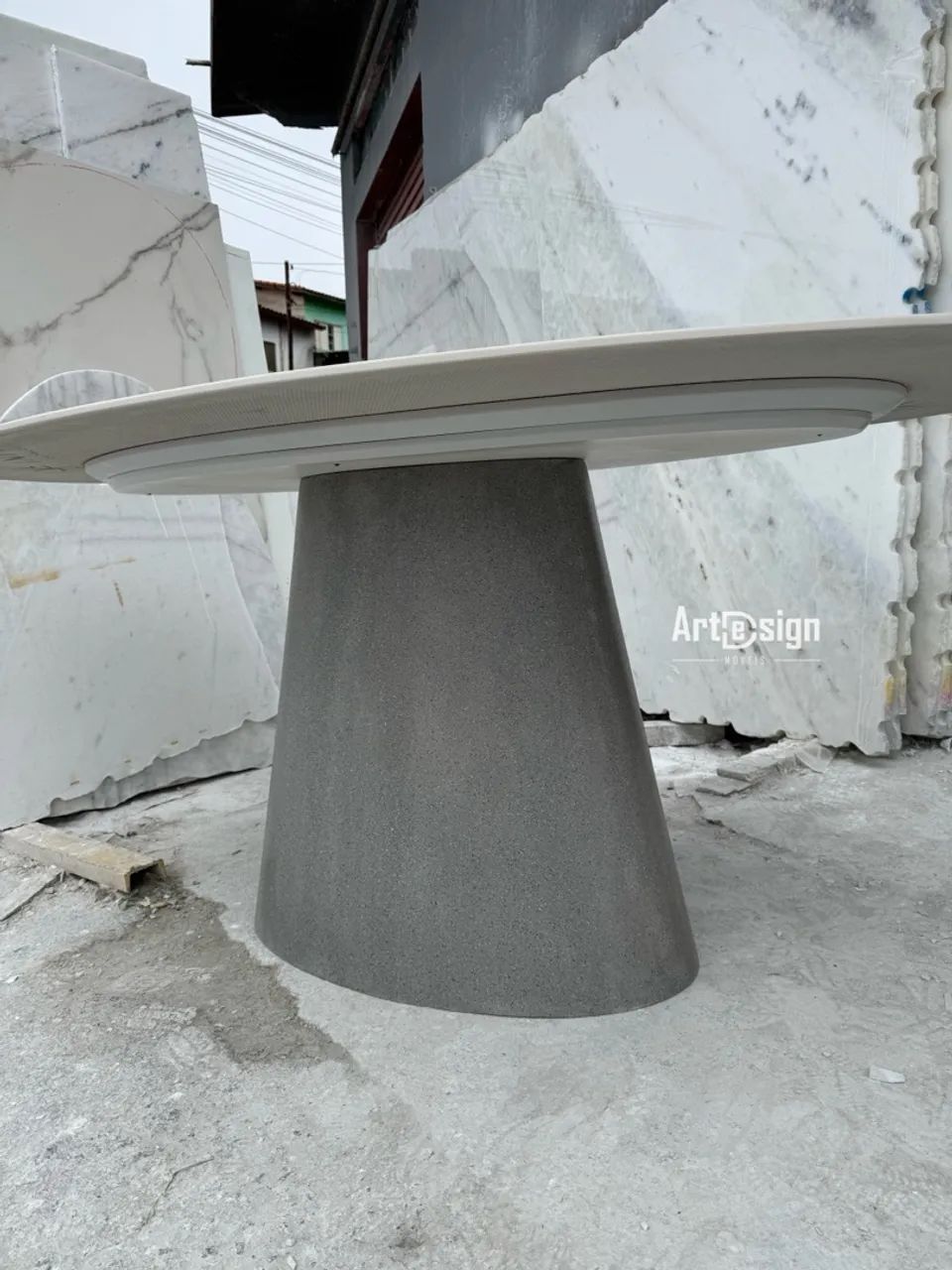 Mesa de mármore verde Guatemala cone granilite  - Foto 4