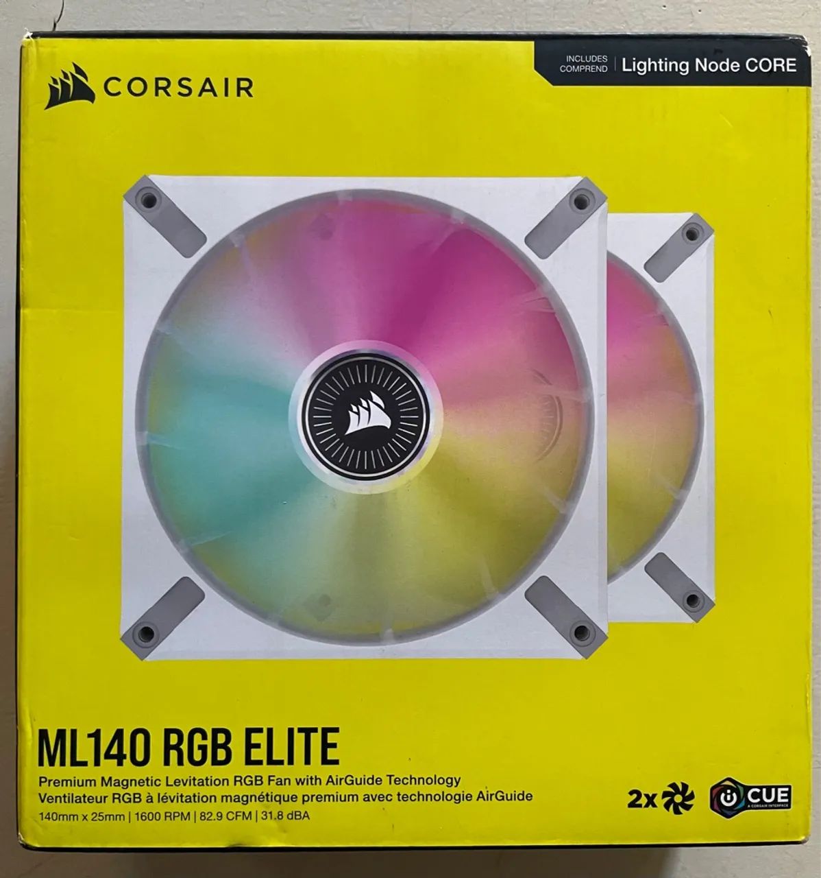Corsair ML140 RGB Elite - 2x Ventoinhas RGB