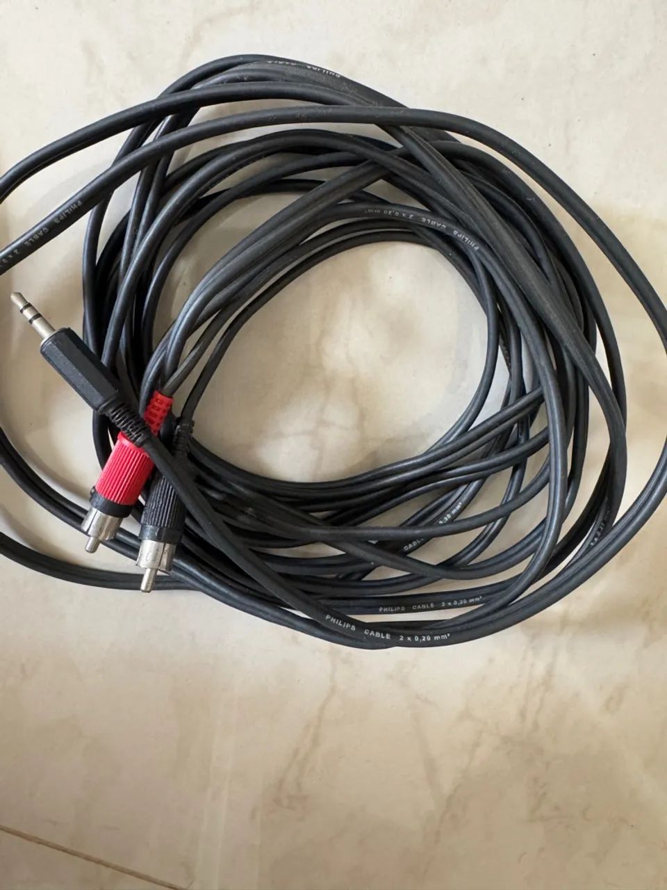 Cabo audio P2 / RCA Philips 5mts