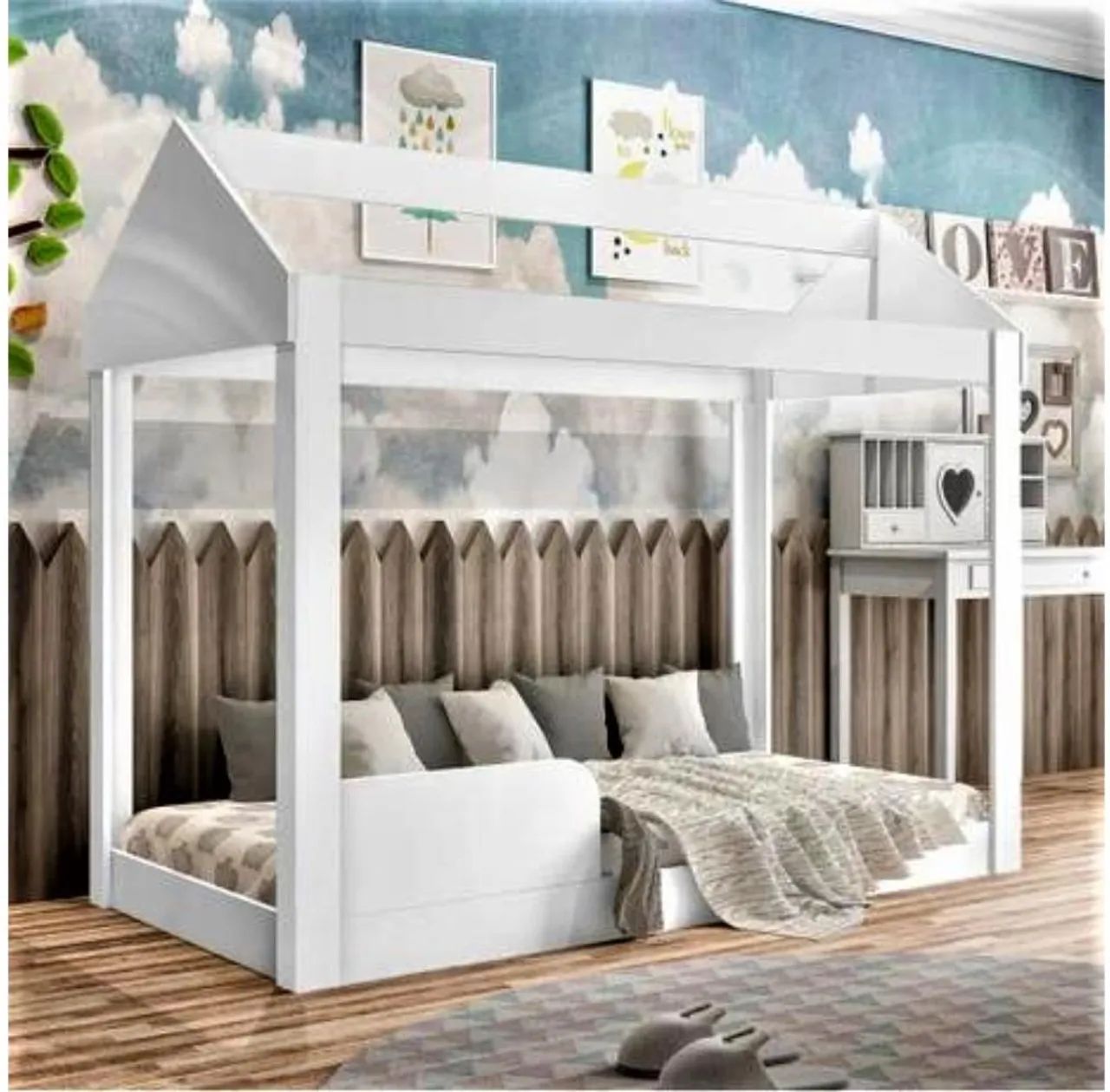 Cama Casinha Infantil com Cama Baixa
