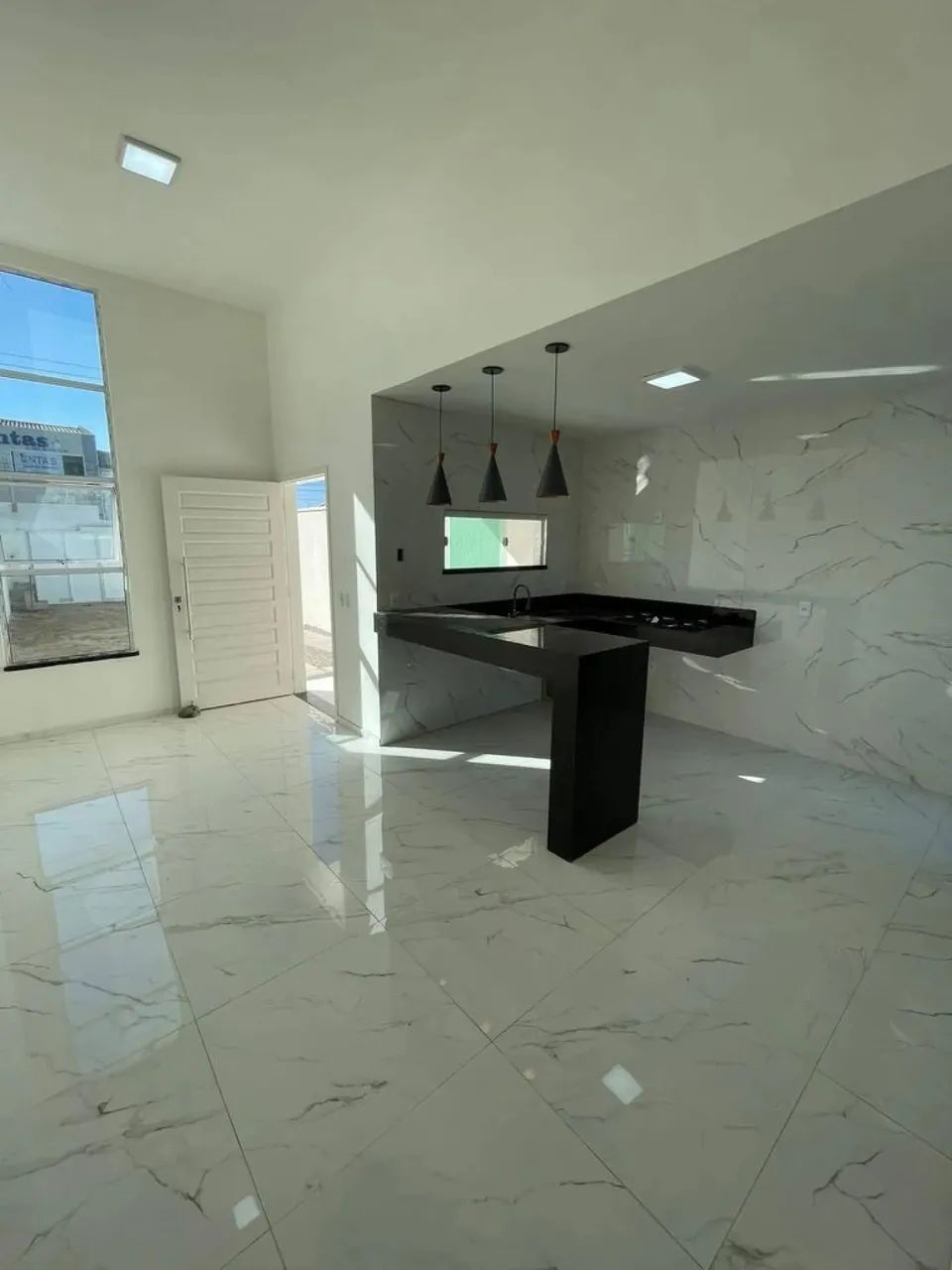 casa plana com 3 quartos suite com closet e pe direito duplo - Foto 11