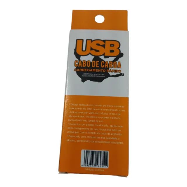 CABO CARREGAMENTO RÁPIDO USB/ TYPE-C 2MT PRETO KAIDI KD 336C - Foto 2