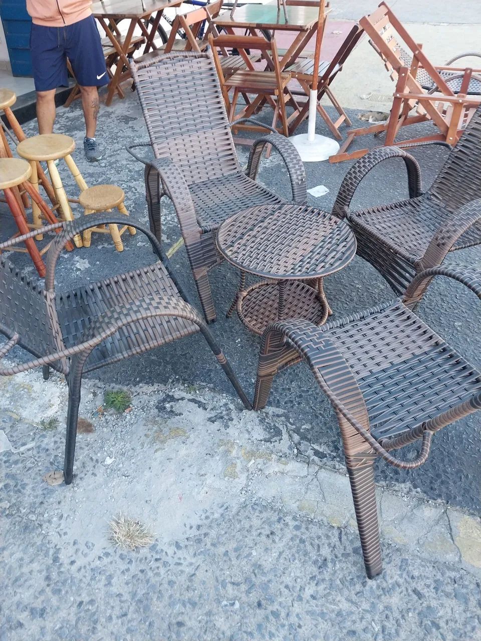 Conjunto de Cadeiras de Jantar em Fibra Sintética - Foto 3